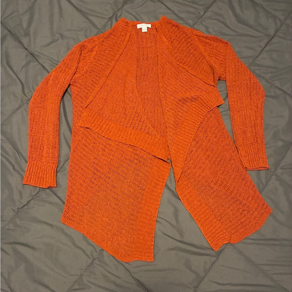 Charter Club Rust colored Knit Cardigan